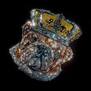 Hond Rhinestone Transfer Bling Hot Fix Opstrijkbare Patch Motif Design Transfer