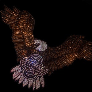 Elvis Eagle Rhinestone design ,Elvis rhinestones heat transfer ,crystal Elvis eagle , rhinestone heat transfer iron on, iron on Elvis eagle