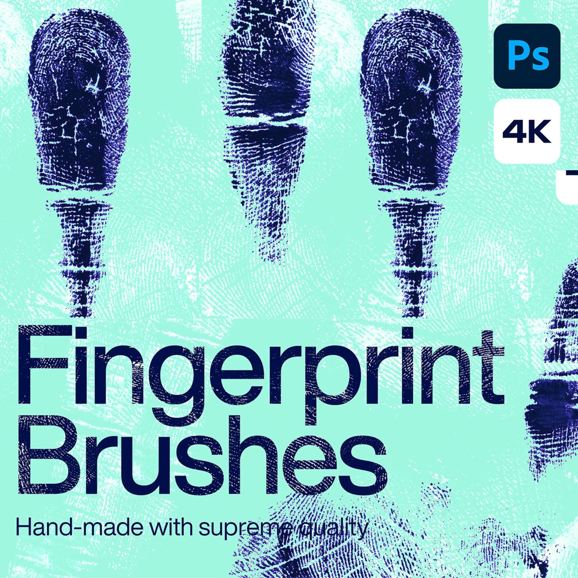 Fingerprint Brushes Brushes 4k Handprint Brushes Fingertip PNG Textures Super