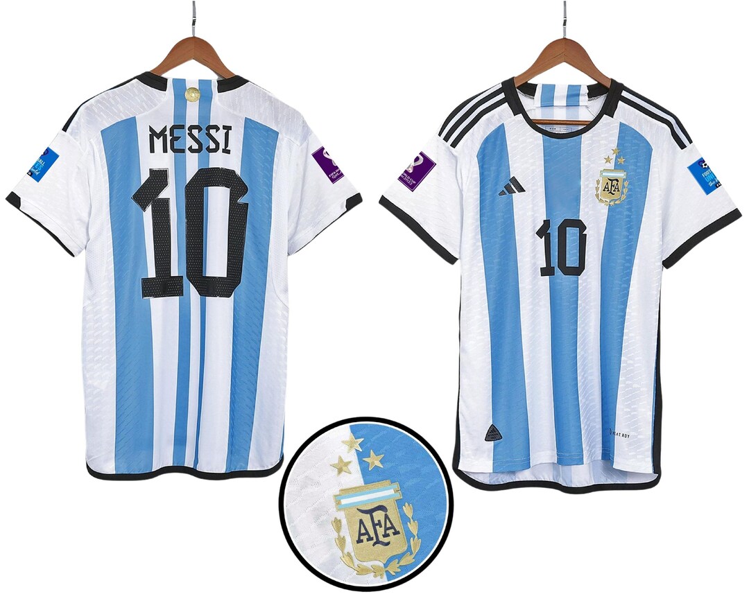 Messi Jersey 3 Stars Argentina 2023 Argentina Jersey Player Etsy