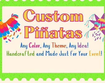 Piñata personalizada con letra o número