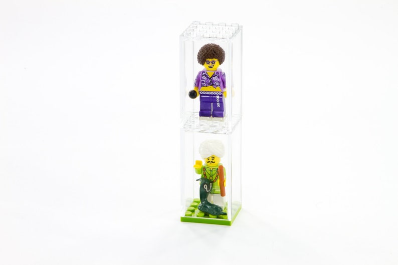 Acryl Vitrine passend für Lego® Minifiguren Display Case 4x4 mit oder ohne Platte Bild 7