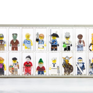 Acryl Vitrine passend für Lego® Minifiguren Display Case 4x4 mit oder ohne Platte Bild 6