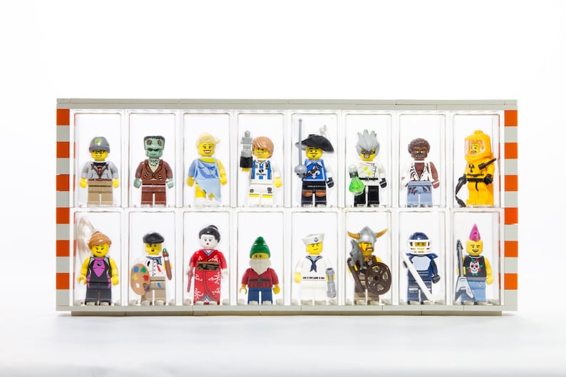 Acryl Vitrine passend für Lego® Minifiguren Display Case 4x4 mit oder ohne Platte Bild 6