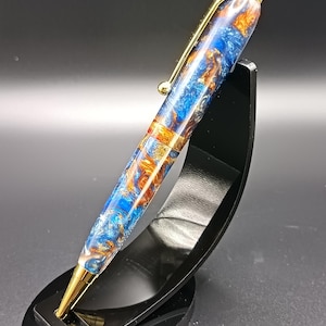Caneta Golden Waves Slimline Manager - Presentes artesanais personalizados para ela, para homens, casamentos, Natal.
