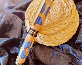 Spots in Blue Brunnen Einzigartige Stift - Personalisierte handgemachte Geschenke für ihre Männer Hochzeiten Weihnachten