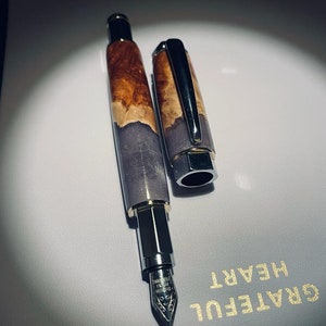 Fountain Wood Turned Pen | Gorgeous Bespoke Pen | Unique Handmade Handcraft Pen | Gifts for Her | Gifts for men | Christmas gift