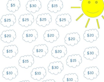 Money Saving Clouds Challenge - Save 500 dollars in 30 days