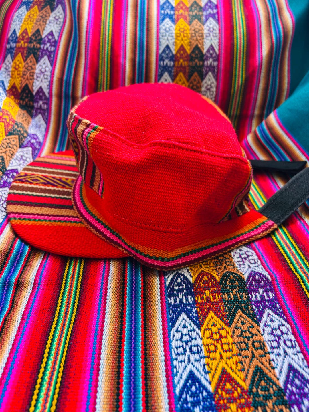Peruvian Cap Handmade Colorful Alpaca Fiber Peruvian Cap Adult Size - Etsy
