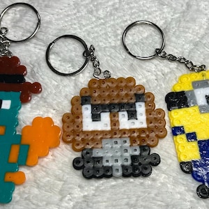 Perler Bead Keychain - Perler Beads - characters