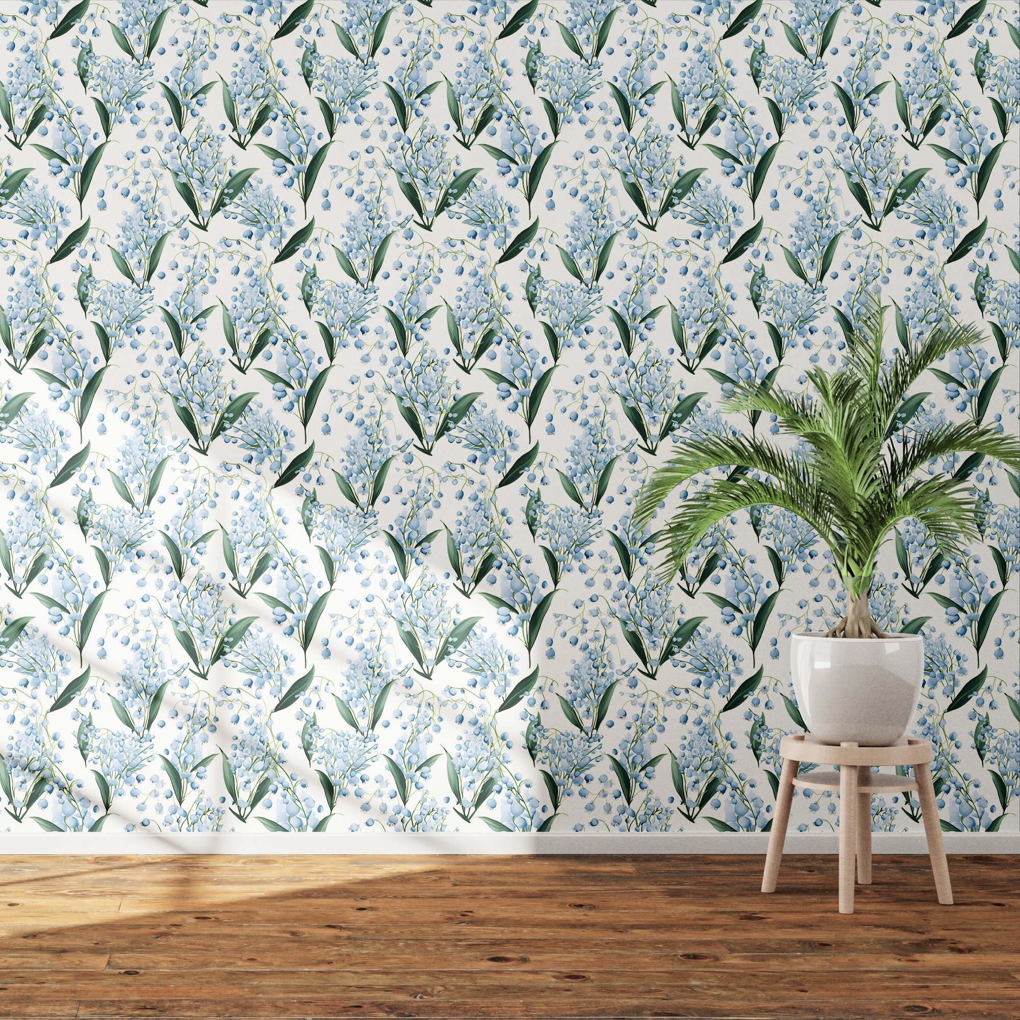 Watercolor Blue Flowers: High-res Pattern File for Printing and DIY ...