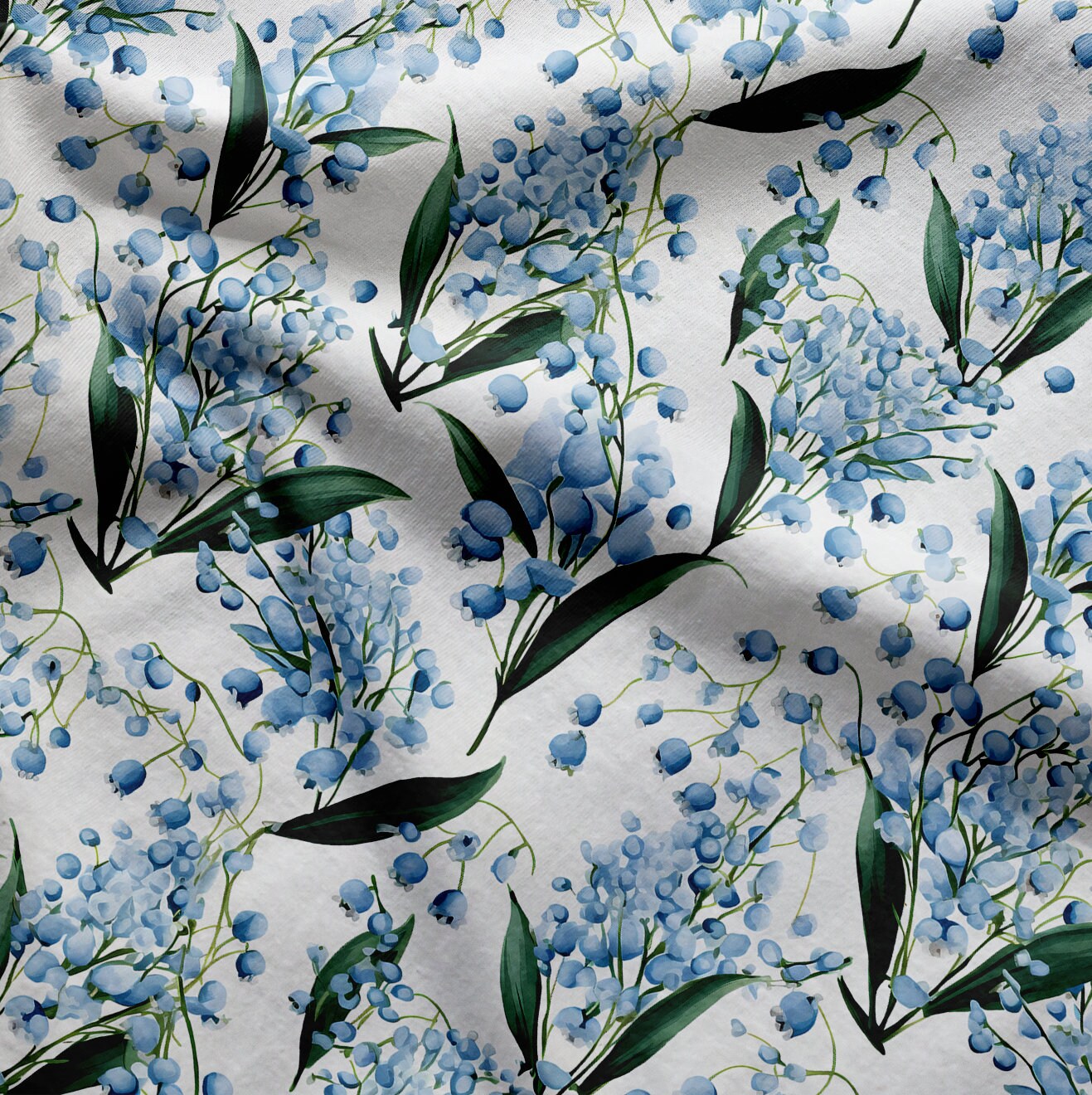 Watercolor Blue Flowers: High-res Pattern File for Printing and DIY ...