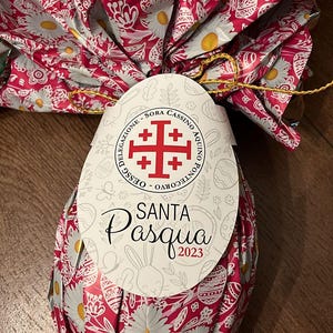 Collarino - Cartellino personalizzato per Uova di Pasqua