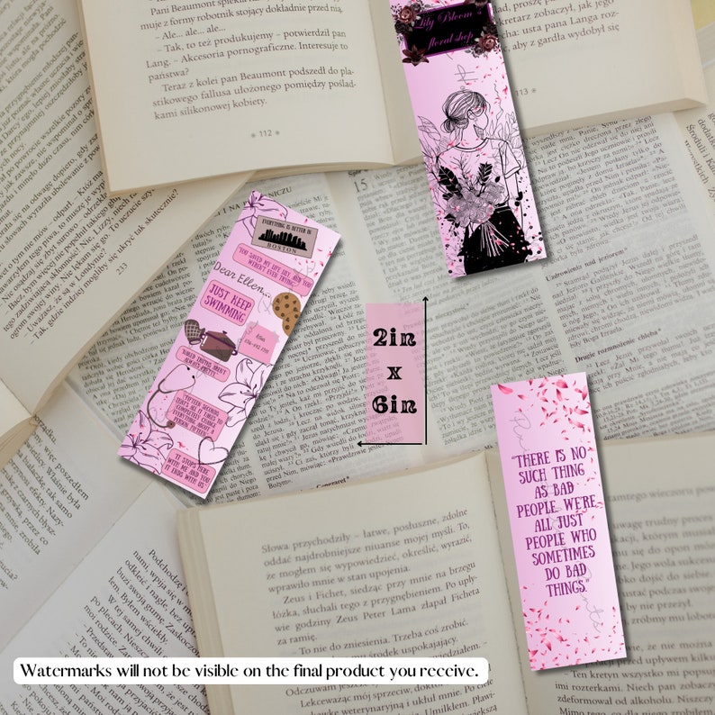 It Ends With Us Inspired Printable Bookmarks Gift for Colleen Hoover