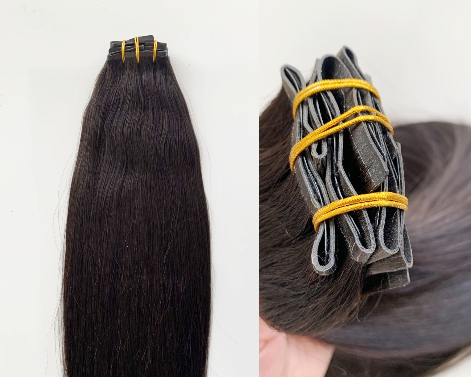 Luxury Hair Clip-in Brown 1B High Volume 140g 220g Real Human Hair ...
