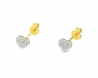 Diamond Heart Earrings