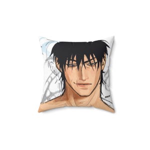 Toji Fushiguro Pillow | Anime Inspired Spun Polyester Square Pillow | Cozy Home Decor, Gift for Toji Fushiguro Anime Fan, Anime Throw Pillow