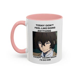 Osamu Dazai Mug | Bungo Stray Dogs Manga Series | Dazai Osamu Fan Gift Mug | Osamu Dazai Stan Gift | Bungo Stray Dogs Fandom Gift T-shirt