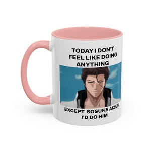 Sosuke Aizen Mug | Bleach Anime Fan Gift | Sosuke Aizen Lover Mug, Bleach Character Mug, Rukia Kuchiki, Ichigo Kurosaki, Bleach Manga Series