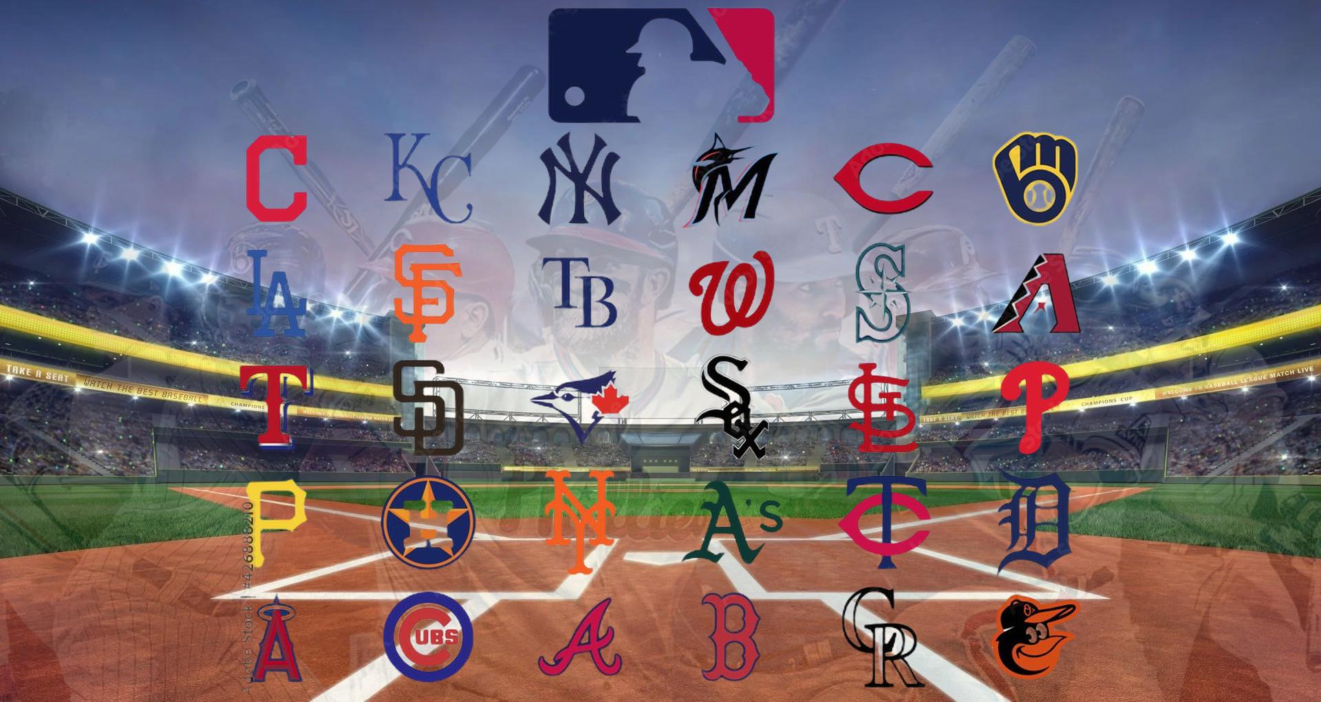 MLB Team Decal, Baseball Logo Decal,  Sport merchandise, Gift for MLB fan, Baseball pride, Sport Team Color Sticker.