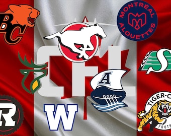 Canadian Football, Football Sticker, Car window decal, Canada sport Merchandise, Gifts for him, Car window accessories, Sport Fan Gift