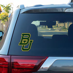 University Vinyl Stickers, College football team decal, NCAA Team Logo Decals, Gift for students and alumni, Big 12 conference Decals
