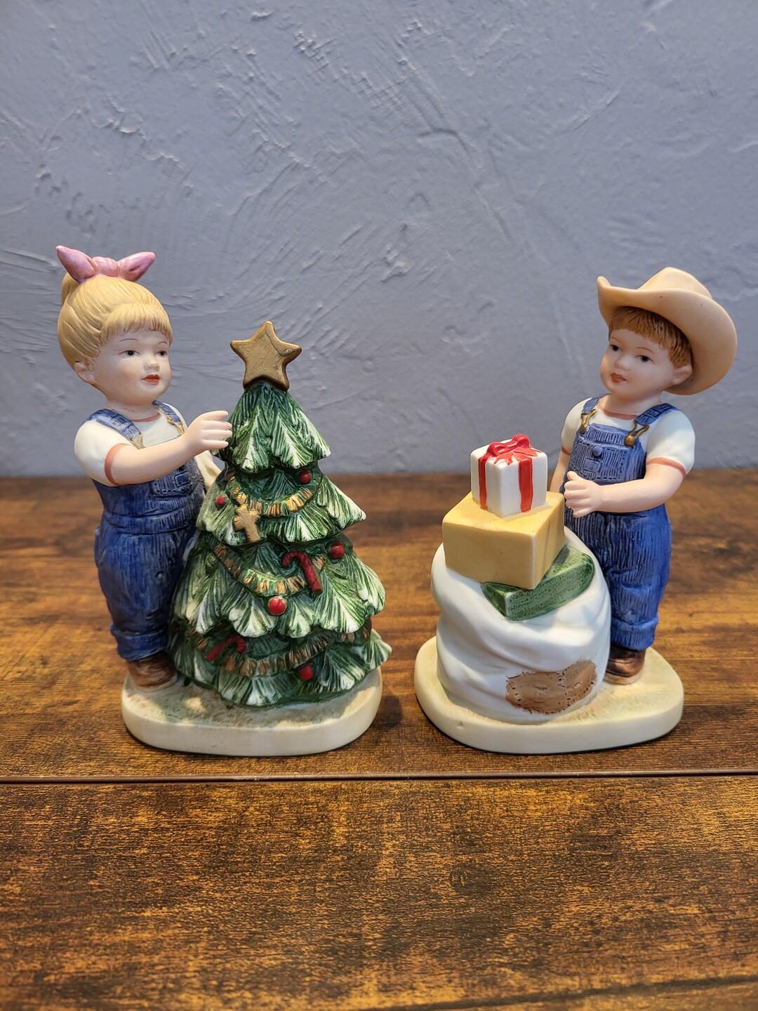 Vintage Figurine Set denim Days Etsy
