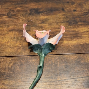 Vintage Capodimonte porcelain rose