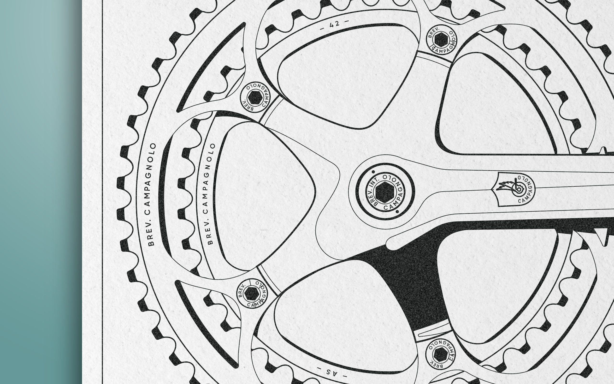 Campagnolo 50th Anniversary Iconic A3 Wall Poster C Record