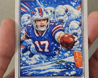 Josh allen custom white sparkle manga