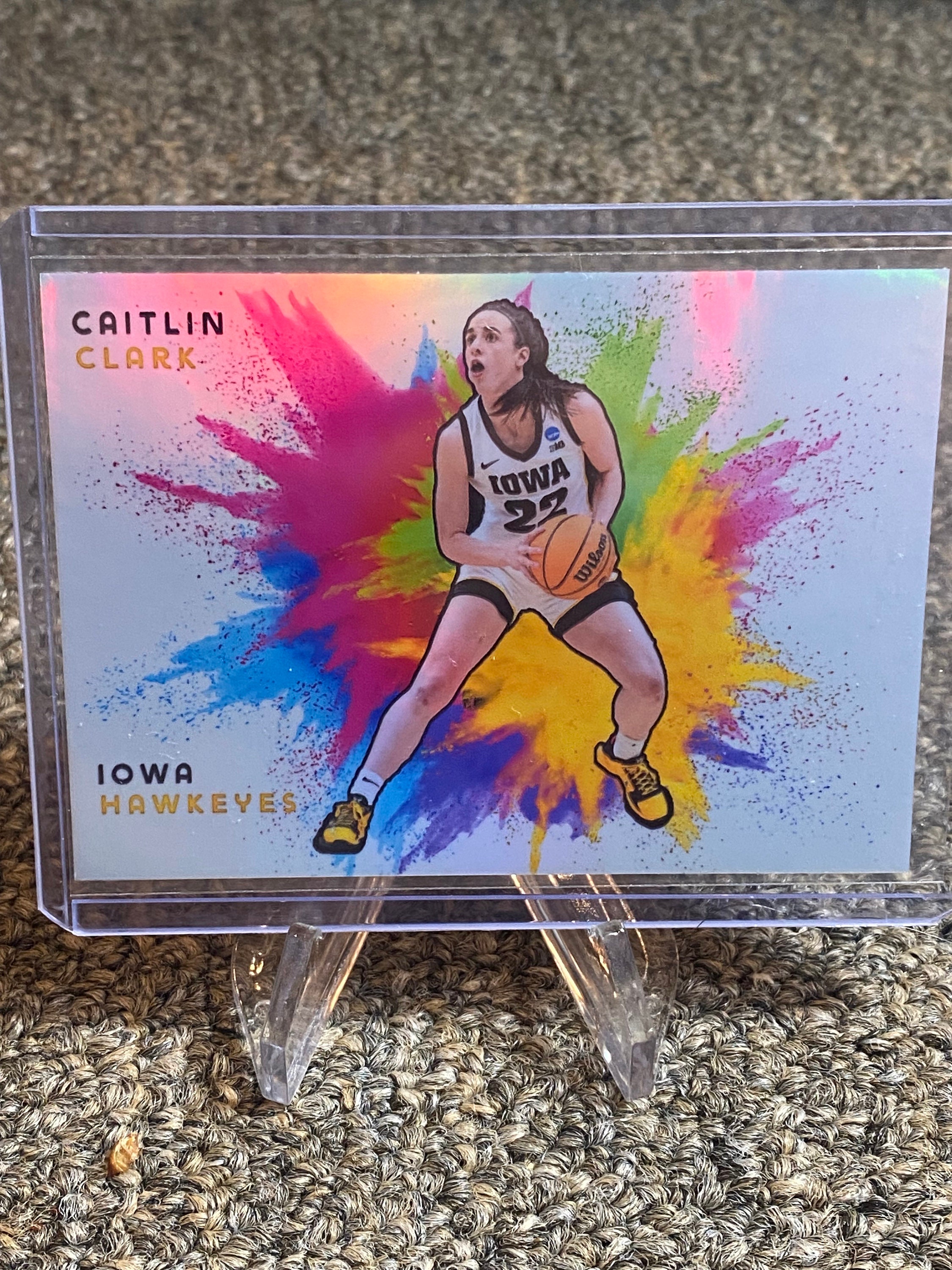 Caitlin Clark Refractor Custom Color Blast Card Etsy