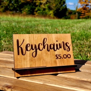 Custom Retail Price Sign, Laser Engraved Sign, Small Business Signage, Restaurant Signs, Bar Signs, Custom Engraved Sign