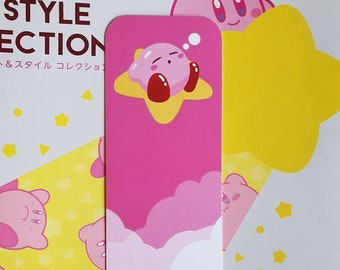 Kirby in Dream Land Bookmark - Gloss Bookmark Glossy Silk Back / Cute Dreamland