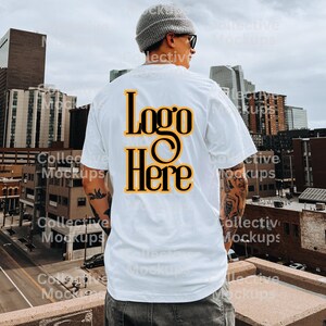 White Bella Canvas 3001 Mockup | Outdoor Mockup | Location Mockup | Model Mockup | Mens Mockup | White Tshirt Mockup | Bella Canvas 3001