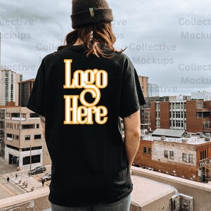 Gildan 5000 Black Tshirt Mockup | Gildan 5000 Mockup | Outdoor Mockup | Location Mockup | Model Mockup | Black Shirt Mockup | Womens Mockup