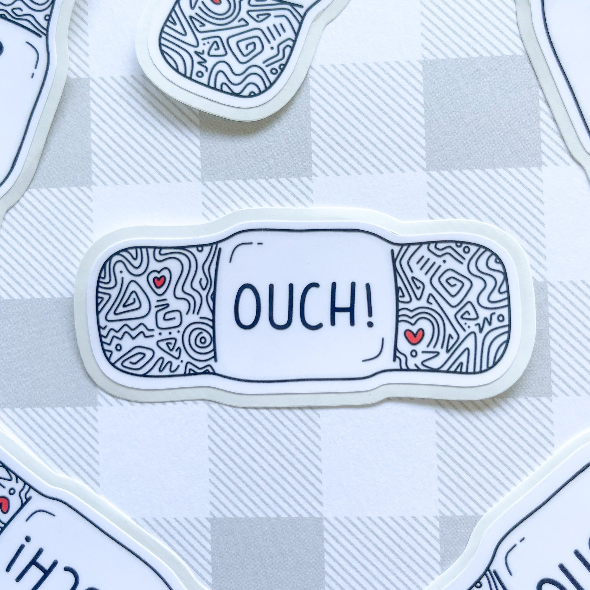 Health Band Sticker Band-aid Sticker Set: Laminated Healthcare Stickers, Water Resistant - Etsy