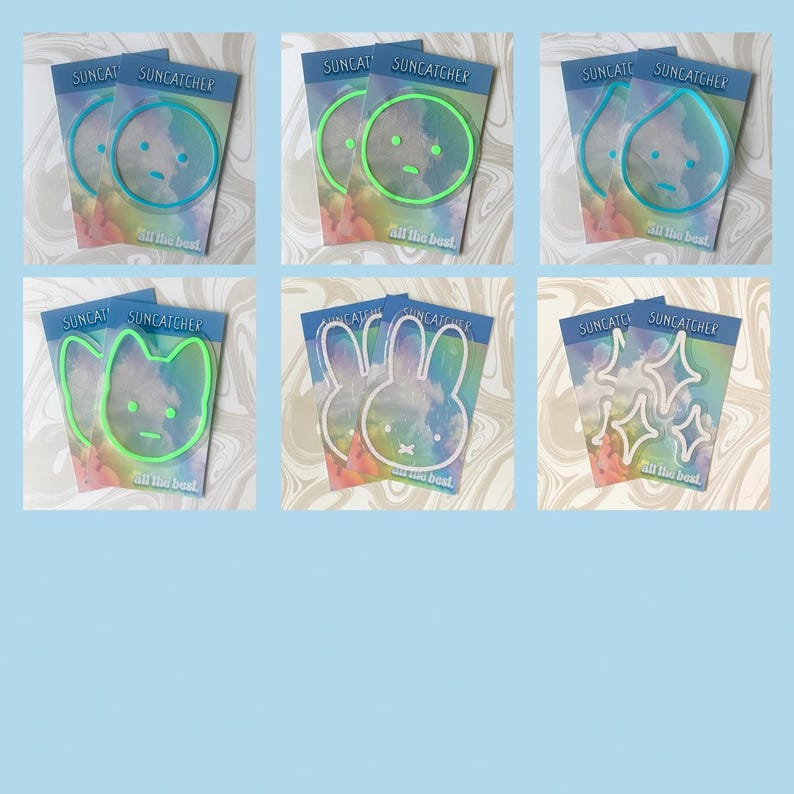 Smiski Suncatcher: Rainbow Maker, Glow in the Dark Window Decal image 12