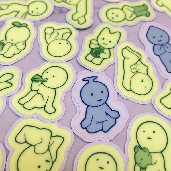 Simski Stickers Smiski Stickers - Etsy