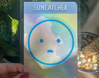 Smiski Suncatcher: Rainbow Maker, Glow in the Dark Window Decal