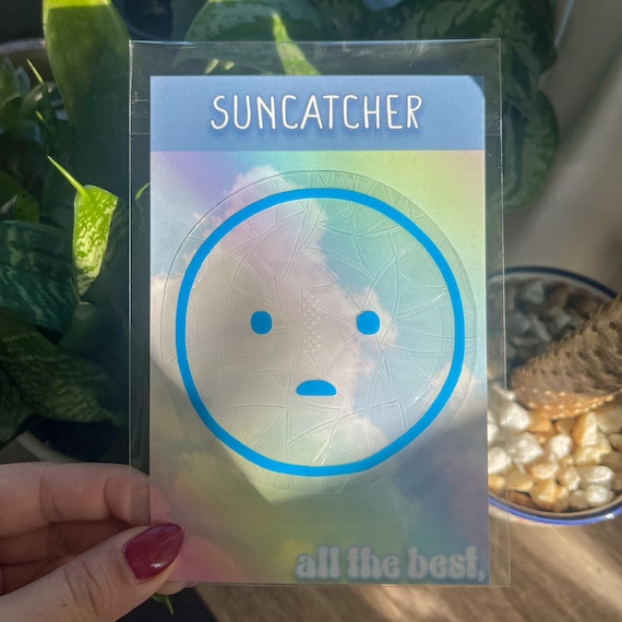 Smiski Suncatcher: Rainbow Maker, Glow in the Dark Window Decal