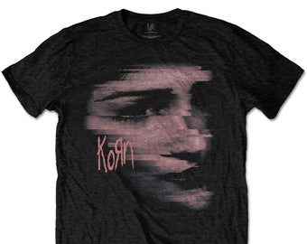 Vintage T-Shirt - Korn Unisex Top Chopped Face Nu Metal Classic Rock Tee