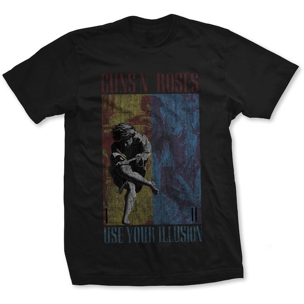 Vintage T-Shirt - Guns N' Roses Unisex Use Your Illusion Axl Rose Slash '80s Classic Rock Top