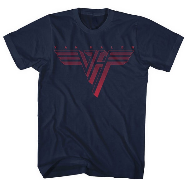 Vintage T-Shirt - Van Halen Unisex Top Classic Red Logo Classic Rock Retro Tee