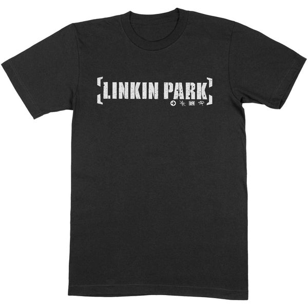 Camiseta vintage - Linkin Park Unisex Tee Bracket Logo '00s Classic Rock Alternative Metal Rap Core Top