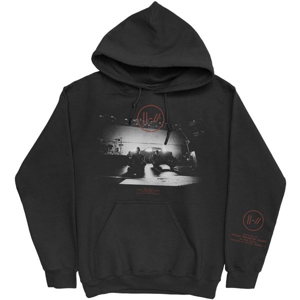 Vintage Hoodie - Twenty One Pilots Unisex Pullover Hoodie Dark Stage Sleeve Print '10s Rock Sweatshirt