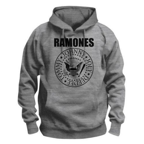 Vintage Hoodie - Ramones Unisex Pullover Hoodie Presidential Seal Logo Classic Rock Retro Hooded Top