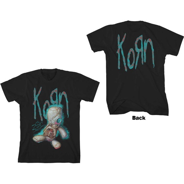 Vintage T-Shirt - Korn Unisex Top SOS Doll Back Print Nu Metal Classic Rock Tee