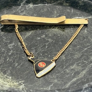 Vintage 1940 RCA Allied Radio Corp Tie Bar Clip Jewelry Advertising Television Music