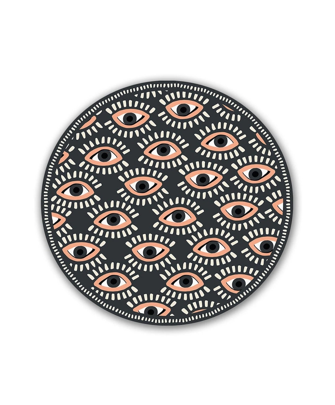 Round Eye Rug, Circle Rug, Evil Eye Rug, Area Rug, Modern Rug, Cool Rug ...