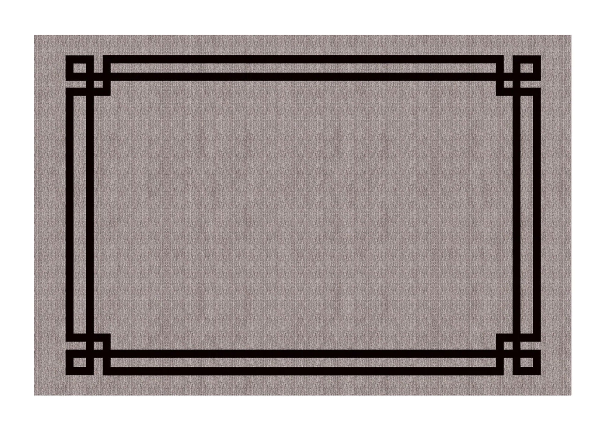Tappeto grigio per soggiorno, tappeti con cornice, tappeto con cornice, tappeto minimalista alla moda, tappeti per soggiorno e camera da letto, tappet